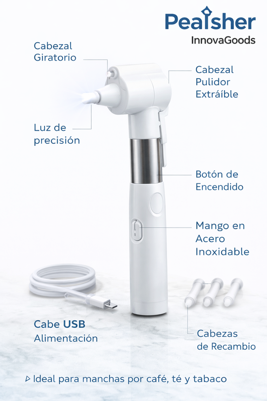Blanqueador y Pulidor Dental Pearlsher InnovaGoods