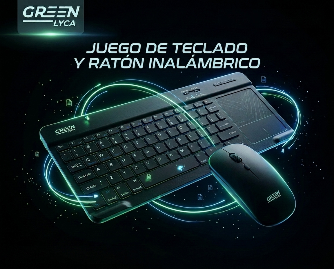 Conjunto de Teclado + Ratón Inalámbricos Bluetooth