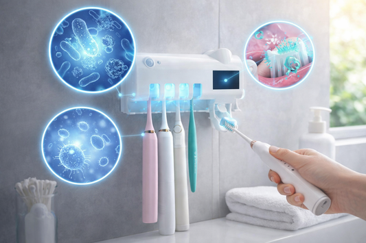 Esterilizador UV de Cepillos con Dispensador Automático