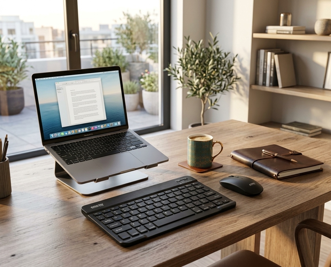 Conjunto de Teclado + Ratón Inalámbricos Bluetooth