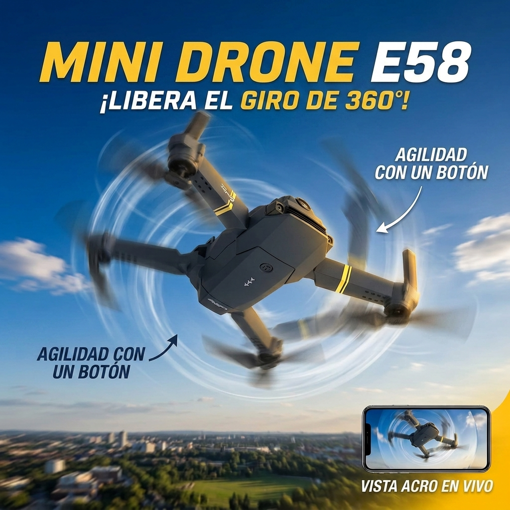 Dron Eachine E58 - Tecnología compacta para principiantes y entusiastas