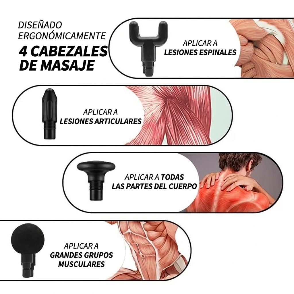 Pistola de masajes
