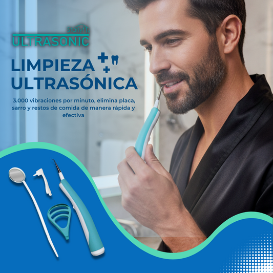 Limpiador Dental con Vibración de Alta Frecuencia - Blanqueador Dental