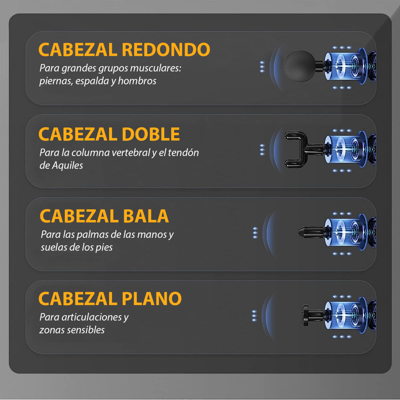 Pistola de masajes